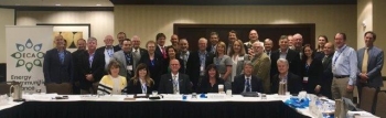 Anne White and Mark Gilbertson at ECA meeting