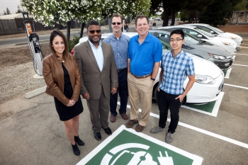 Lawrence Livermore National Laboratoryâs âFleet of Sedans Goes Electricâ Innovative Approach to Sustainability Award Honorable Mention winners Jessica Copeman, Hanif Nassor-Covington, Al Moser, Stu Jossey, and Scott Chau