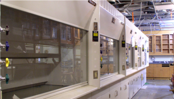 A Building 151 radiochemistry at Lawrence Livermore National Laboratory during construction.