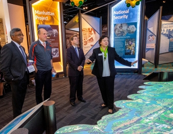 Officials tour the new American Museum of Science and Energy facility
