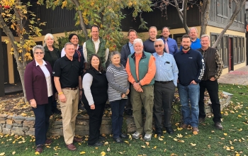 ICP CAB members and DOE officials gather for a meeting in Sun Valley, Idaho, October 2018