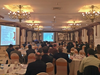 Regional Review Meeting participants discuss sustaining radiological security upgrades.