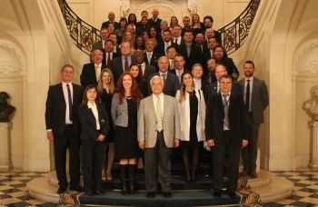 U.S. Ambassador to Argentina Edward C. Prado welcomed participants to the Embassy Residence on the opening night of the National Safeguards Inspections Regional Workshop in Buenos Aires in June 2018.