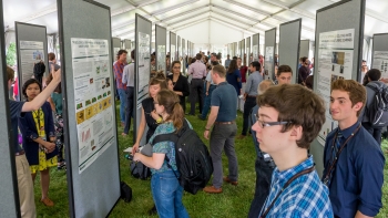 Argonne summer interns showcased their work at the end of the year Learning on the Lawn: Student Poster Symposium.