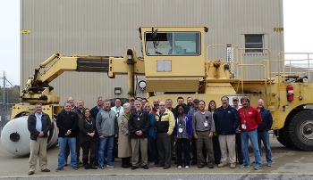 DUF6 project directors and work crews at EMâs Paducah Site commemorate all seven production lines in operation.