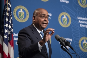 Commissioner Rodney Ellis of Harris County, Texas gives the keynote address at the Martin Luther King, Jr. celebration on January 23, 2019 Commissioner Rodney Ellis of Harris County, Texas gives the keynote address at the Martin Luther King, Jr. celebration on January 23, 2019