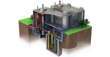 Graphic of a fast test PRISM reactor