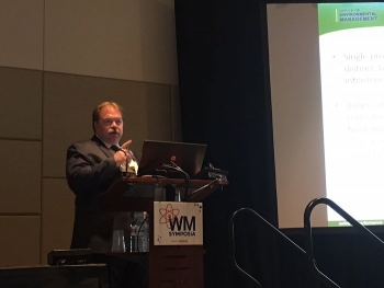 Portsmouth/Paducah Project Office Manager Robert Edwards led presentations at the 2019 Waste Management Symposia on progress being made at the EM cleanup sites in Ohio and Kentucky