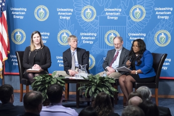 Nicole Nelson-Jean, Director of NNSA's Savannah River Field Office, emphasizes the importance of teamwork.