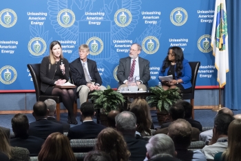 Kelly Cummins explains the future of the plutonium pit production mission to the NNSA workforce.