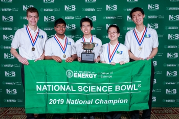National Science Bowl 2019 high school winners