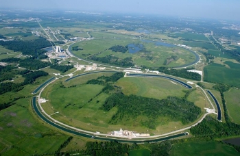 A new method improves the circulating beams in the Recycler Ring (which is located underground, beneath the long, skinny ponds shown here). The ring is a major component of Fermilabâs accelerator chain. A new method improves the circulating beams in the Recycler Ring (which is located underground, beneath the long, skinny ponds shown here). The ring is a major component of Fermilabâs accelerator chain.