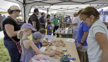 Missourians for Monarchs released tagged butterflies with help from visiting children during the third annual Monarch Madness event at the Weldon Spring, Missouri, Site.