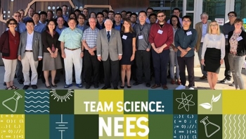 Working together, the NEES team has made notable discoveries about nanoscale electrochemistry and architectural design of energy storage materials. Working together, the NEES team has made notable discoveries about nanoscale electrochemistry and architectural design of energy storage materials.
