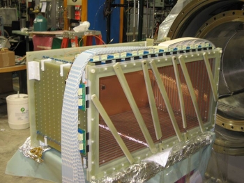 The ArgoNeuT detector at Fermilab used liquid argon to detect mysterious particles called neutrinos. The ArgoNeuT detector at Fermilab used liquid argon to detect mysterious particles called neutrinos.