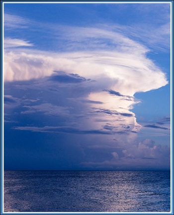 In areas with weak surface winds, additional evaporation from the oceanâs surface is a major energy source for driving tropical patterns that create rainfall. In areas with weak surface winds, additional evaporation from the oceanâs surface is a major energy source for driving tropical patterns that create rainfall.