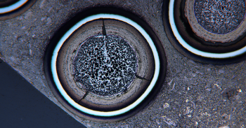 A photo of a TRISO particle