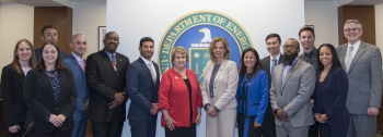 NNSA Administrator Lisa E. Gordon-Hagerty with the Mid-Level Leadership Development Program (MLDP) graduates.