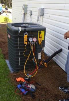 Outdoor air conditioning unit.