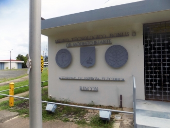 Entrance of the Modesto Iriarte Technology Museum, BONUS, Rincon, Puerto Rico.