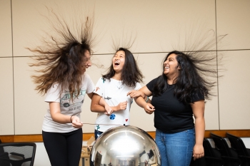 At the annual SAGE-S on-campus summer camp high school students experience life in STEM. At the annual SAGE-S on-campus summer camp high school students experience life in STEM.