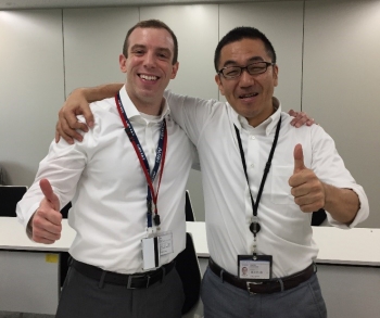 The NNSA/DOE liaison in the U.S. Embassy in Tokyo and Shinjiro Takeda, with Japan's Ministry of Economy, Trade, and Industry.