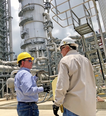 ASFE Steven Winberg tours the Petra Nova Power Plant.