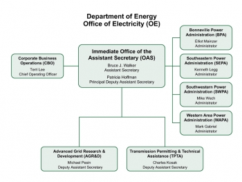 Office of Electricity Organizational Chart