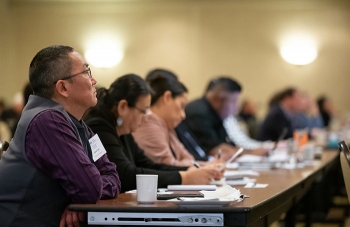 People sitting in a room.