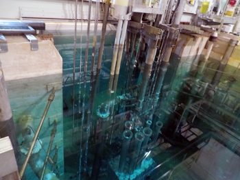 Employees with UCOR, EMâs Oak Ridge cleanup contractor, designed tools to characterize a 27-foot-deep reactor pool, pictured here. The pool is located inside Building 3010 at DOEâs Oak Ridge National Laboratory.