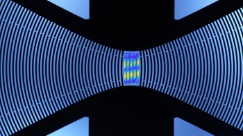 An x-ray image of sound waves. An x-ray image of sound waves.