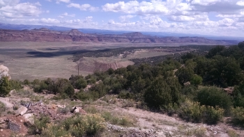 Overview of the open pit mine site on Lease Tract C-JD-7