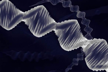 UC Berkeley and Berkeley Lab researchers created a new crystal built of a spiraling stack of atomically thin germanium sulfide sheets. UC Berkeley and Berkeley Lab researchers created a new crystal built of a spiraling stack of atomically thin germanium sulfide sheets.