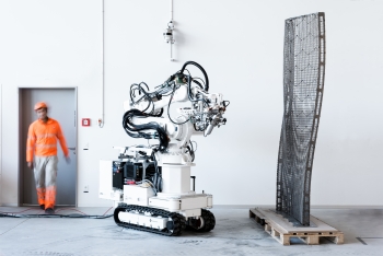 ETH Zurichâs robot, In situ Fabricator, was used to build DFAB HOUSE in Switzerland, the worldâs first home designed, planned, and built using predominantly digital processes.