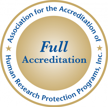 Association for the Accreditation of Human Research Protection Programs accreditation badge