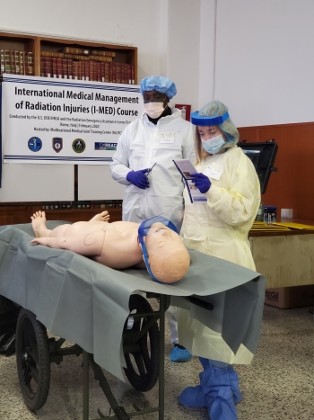 I-MED instructors demonstrate best practices on effective medical response to radiological incidents