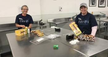 Fifty-five Sandia National Laboratories employees volunteered at Roadrunner Food Bank in Albuquerque, New Mexico in early April.