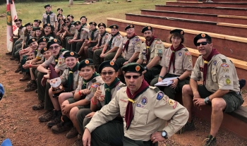 Adam DaeGorn, a Federal Project Manager with NNSAâs Nevada Field Office, helps lead the Boy Scouts in Troop 130.