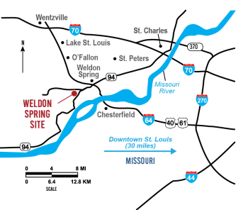 Weldon Spring Driving Map