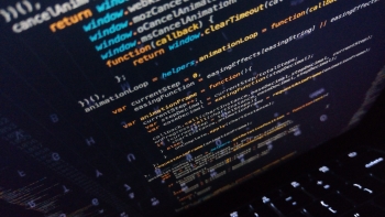 Computer screen full of code