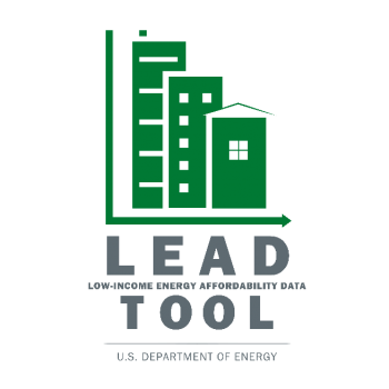 A logo for the Low-Income Energy Affordability Data (LEAD) Tool