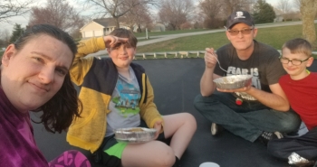 Today, the Walker family spends its time at home in COVID-related quarantine.