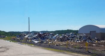 A view of the remains from the demolition of the Segmentation Shop as Oak Ridge crews come closer to achieving Vision 2020. Cleanup efforts at the East Tennessee Technology Park will remove more than 13 million square feet of facilities.
