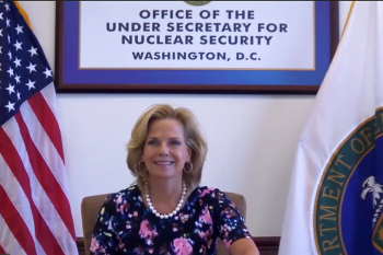 NNSA Administrator Lisa E. Gordon-Hagerty was the keynote speaker at the annual meeting of the Institute of Nuclear Materials Management, which was entirely virtual this year.