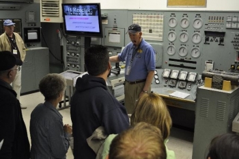 The control room of the B Reactor gives visitors to this national historic landmark a glimpse of what it was like to work inside the world's first full-scale plutonium production reactor.