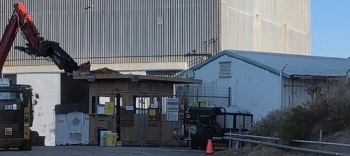 Workers have begun demolition at the Radioactive Materials Handling Facility complex at the Energy Technology Engineering Center.