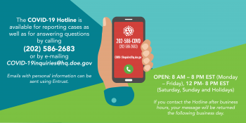 COVID-19 Hotline Infographic