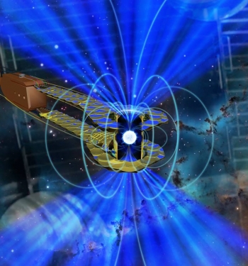 Composite image of a white dwarf star inside a tiny, gold canister (hohlraum) at the National Ignition Facility. Compression of the material inside the target was measured by time-resolved X-ray radiography. Composite image of a white dwarf star inside a tiny, gold canister (hohlraum) at the National Ignition Facility. Compression of the material inside the target was measured by time-resolved X-ray radiography.