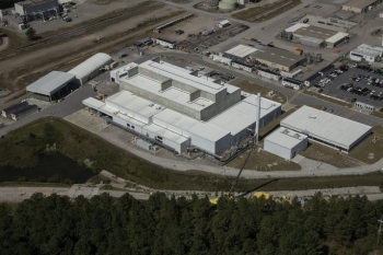 An aerial view of the Salt Waste Processing Facility at the Savannah River Site.