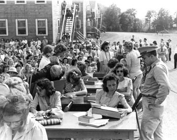 Women Processing War Bonds